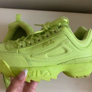 Lime Green Fila Shoes